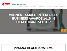 Tablet Screenshot of praanahealth.com